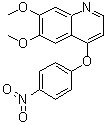 6,7-二甲氧基-4-(4-硝基苯氧基)喹啉分子结构 (CAS 190728-24-6)