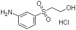 2-(3-氨基苯磺酰基)乙醇盐酸盐分子结构 (CAS 19076-03-0)