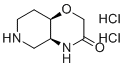 外消旋-(4aS,8aR)-六氢-2H-吡啶并[4,3-b][1,4]恶嗪-3(4H)-酮二盐酸盐分子结构 (CAS 1909295-00-6)