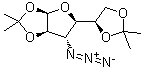 3-叠氮基-3-脱氧-1,2:5,6-二-O-(1-甲基亚乙基)-alpha-D-乳呋喃糖分子结构 (CAS 19131-08-9)