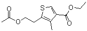 5-[2-(乙酰氧基)乙基]-4-甲基-3-噻吩羧酸乙酯分子结构 (CAS 19156-47-9)
