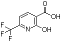 2-羟基-6-三氟甲基烟酸分子结构 (CAS 191595-63-8)