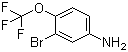 3-溴-4-(三氟甲氧基)苯胺分子结构 (CAS 191602-54-7)