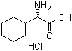 (S)-环己基甘氨酸盐酸盐分子结构 (CAS 191611-20-8)