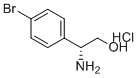 (R)-2-氨基-2-(4-溴苯基)乙醇盐酸盐分子结构 (CAS 1916569-82-8)