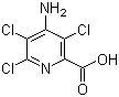 4-氨基-3,5,6-三氯吡啶羧酸分子结构 (CAS 1918-02-1)