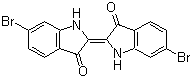 6,6'-二溴靛蓝分子结构 (CAS 19201-53-7)