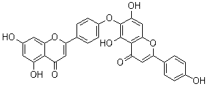 扁柏双黄酮分子结构 (CAS 19202-36-9)