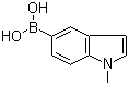 1-甲基吲哚-5-硼酸分子结构 (CAS 192182-55-1)