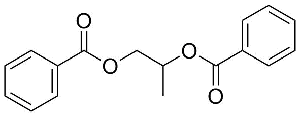 二苯甲酸丙二醇酯分子结构 (CAS 19224-26-1)