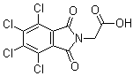 4,5,6,7-四氯-1,3-二氧代-2-异吲哚啉乙酸分子结构 (CAS 19244-35-0)