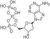 2'-脱氧腺苷 5'-三磷酸酯分子结构 (CAS 1927-31-7)