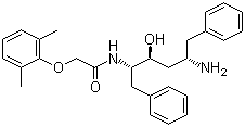 N-[(1S,2S,4S)-4-氨基-2-羟基-5-苯基-1-(苯甲基)戊基]-2-(2,6-二甲基苯氧基)乙酰胺分子结构 (CAS 192725-49-8)