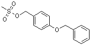 4-(苄氧基)苄基甲烷磺酸酯分子结构 (CAS 192997-48-1)