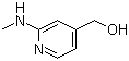 2-(Methylamino)-4-pyridinemethanol molecular structure (CAS 193001-42-2)