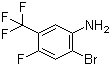 2-溴-4-氟-5-三氟甲基苯胺分子结构 (CAS 193090-60-7)