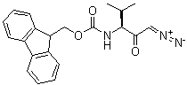 N-[(1S)-3-Diazo-1-(1-methylethyl)-2-oxopropyl]carbamic acid 9H-fluoren-9-ylmethyl ester molecular structure (CAS 193148-58-2)
