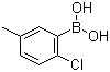 结构式 CAS# 193353-35-4, 2-氯-5-甲基苯硼酸