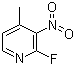 2-氟-3-硝基-4-甲基吡啶分子结构 (CAS 19346-43-1)