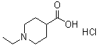 1-乙基-4-哌啶羧酸盐酸盐分子结构 (CAS 193537-75-6)