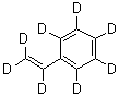 全氘苯乙烯分子结构 (CAS 19361-62-7)