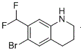 6-溴-7-(二氟甲基)-1,2,3,4-四氢喹啉分子结构 (CAS 1936429-80-9)