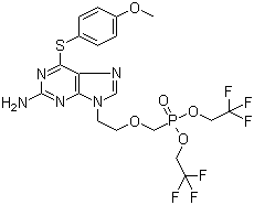阿拉氟韦分子结构 (CAS 193681-12-8)