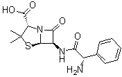 L-氨苄西林分子结构 (CAS 19379-33-0)
