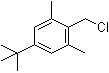 1-叔丁基-4-(氯甲基)-3,5-二甲基苯分子结构 (CAS 19387-83-8)