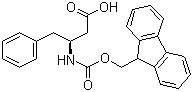 Fmoc-L-beta-高苯丙氨酸分子结构 (CAS 193954-28-8)