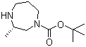 (S)-六氢-3-甲基-1H-1,4-二氮杂卓-1-羧酸叔丁酯分子结构 (CAS 194032-32-1)