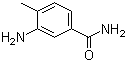 3-氨基-4-甲基苯甲酰胺分子结构 (CAS 19406-86-1)