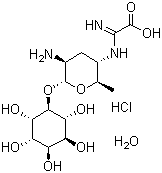 春雷霉素盐酸盐一水合物分子结构 (CAS 19408-46-9)