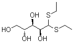 D-阿拉伯糖二乙基缩硫醛分子结构 (CAS 1941-50-0)