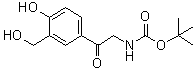 N-[2-[4-Hydroxy-3-(hydroxymethyl)phenyl]-2-oxoethyl]carbamic acid 1,1-dimethylethyl ester molecular structure (CAS 1942890-99-4)