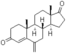 6-亚甲基雄-4-烯-3,7-二酮分子结构 (CAS 19457-55-7)
