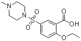 2-乙氧基-5-(4-甲基-1-哌嗪基磺酰基)苯甲酸分子结构 (CAS 194602-23-8)