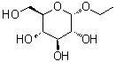 乙基 alpha-D-吡喃葡萄糖苷分子结构 (CAS 19467-01-7)