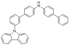 N-([1,1'-联苯]-4-基)-3'-(9H-咔唑-9-基)-[1,1'-联苯]-4-胺分子结构 (CAS 1946806-94-5)