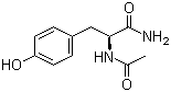 N-乙酰基-L-酪氨酰胺分子结构 (CAS 1948-71-6)