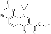 7-溴-1-环丙基-8-二氟甲氧基-1,4-二氢-4-氧代喹啉-3-羧酸乙酯分子结构 (CAS 194805-07-7)