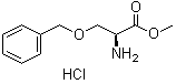 O-苄基-L-丝氨酸甲酯盐酸盐分子结构 (CAS 19525-87-2)