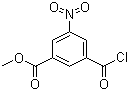 3-甲酰氯-5-硝基苯甲酸甲酯分子结构 (CAS 1955-04-0)