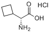 (R)-2-amino-2-cyclobutylacetic acid hydrochloride molecular structure (CAS 1958125-89-7)