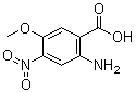 2-氨基-5-甲氧基-4-硝基苯甲酸分子结构 (CAS 196194-99-7)