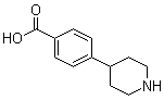 4-(哌啶-4-基)苯甲酸分子结构 (CAS 196204-01-0)