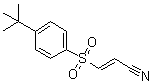 (2E)-3-[[4-叔丁基苯基]磺酰基]-2-丙烯腈分子结构 (CAS 196309-76-9)