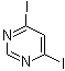 4,6-二碘嘧啶分子结构 (CAS 19646-06-1)