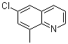 structure of CAS# 19655-50-6, 6-Chloro-8-methylquinoline