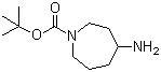 4-氨基氮杂环庚烷-1-羧酸叔丁酯分子结构 (CAS 196613-57-7)